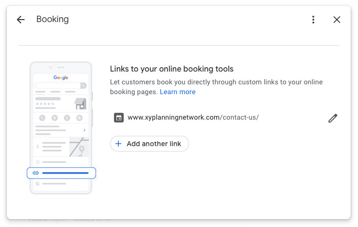 Google Booking