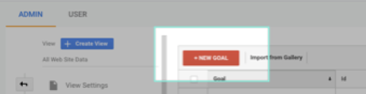 Google Analytics New Goal