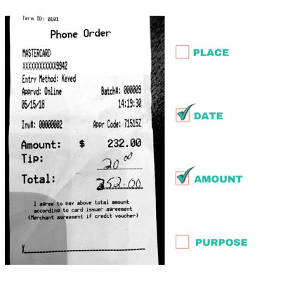 Sample Invalid Receipt 2