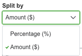 Split Transaction By