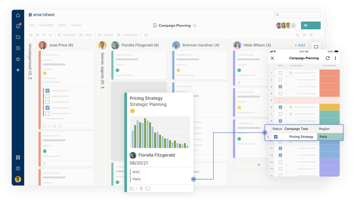 SmartSheet preview