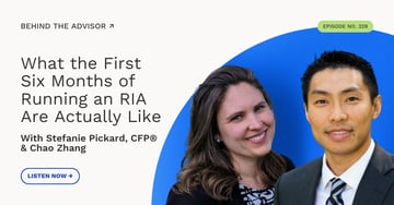 What the First Six Months of Running an RIA Are Actually Like